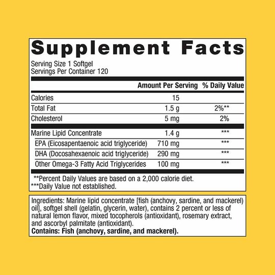 OmegaGenics Fish Oil EPA-DHA 1000 mg, MGS